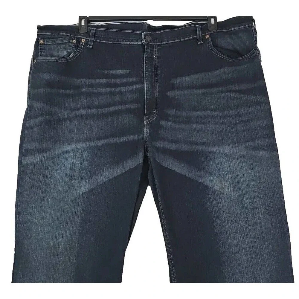 LEVIS 559 - Mens 50×29~ Big & Tall Water Less Relaxed Fit Straight Blue Jeans.